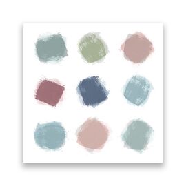 Tablou Canvas - Abstract, Forme, Modern, Multicolor, Marime: 60 x 60 cm - - Roveli