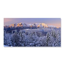 Tablou Canvas - Romania, Muntii Buceci, Iarna, Apus de soare, Marime: 50 x 100 cm - - Roveli