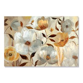 Tablou Canvas - Flori de Maci Aurii si Albe - - Roveli