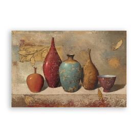 Tablou Canvas - Natura moarta, Obiecte, Vaze, Pictura - - Roveli