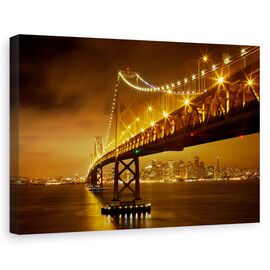 Tablou canvas - Podul Bay, Sua, San Francisco, America, Marime: 80 x 120 cm - - Roveli