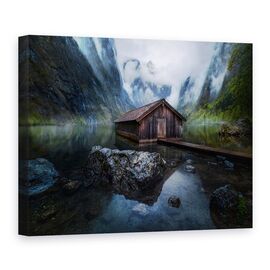 Tablou Canvas - Konigsee, Peisaj, Lac, Munte, Apa - - Roveli