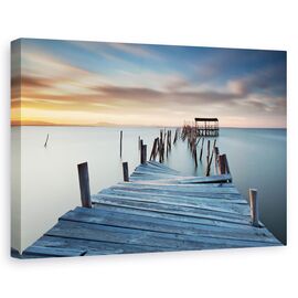 Tablou canvas - Colaps, Peisaj, Debarcader, Pod, Rupt, Marime: 80 x 120 cm - - Roveli