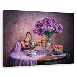 Tablou canvas - Adunare, Natura moarta, Festival, Familie, Reuniune - - Roveli