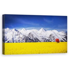 Tablou Canvas - Portocala, Toamna, Culoare, Frunzis, Artar, Marime: 50 x 100 cm - - Roveli