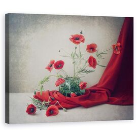 Tablou Canvas - Rosu - - Roveli
