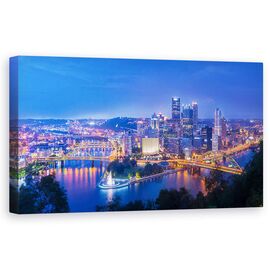 Tablou Canvas - Orasul Otelului, Marime: 50 x 100 cm - - Roveli