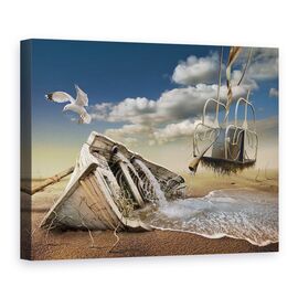 Tablou Canvas - Pescarus, Marime: 75 x 100 cm - - Roveli
