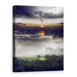 Tablou Canvas - Salveaza Lumea, Marime: 75 x 100 cm - - Roveli