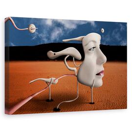 Tablou Canvas - Un Tribut Adus Lui Salvdor Dali, Marime: 60 x 90 cm - - Roveli