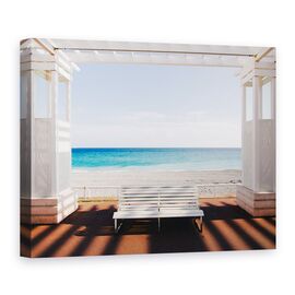 Tablou Canvas - Fereastra Spre Mare, Marime: 75 x 100 cm - - Roveli