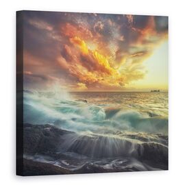 Tablou Canvas - Delir In Culori, Marime: 90 x 90 cm - - Roveli