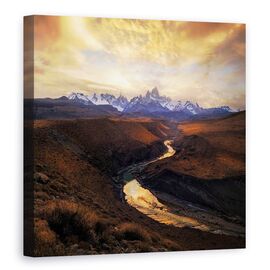 Tablou Canvas - Vedere Din Defileu, Marime: 90 x 90 cm - - Roveli