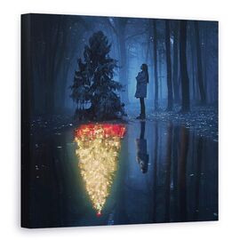 Tablou Canvas - Speranta Craciunului, Marime: 90 x 90 cm - - Roveli