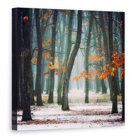 Tablou Canvas - Toamna In Sufletul Meu, Marime: 90 x 90 cm - - Roveli