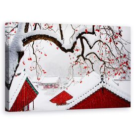 Tablou Canvas - Zapada In Templu, Marime: 50 x 80 cm - - Roveli