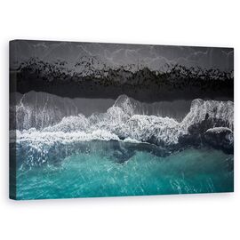 Tablou Canvas - Plaja Neagra, Marime: 50 x 80 cm - - Roveli
