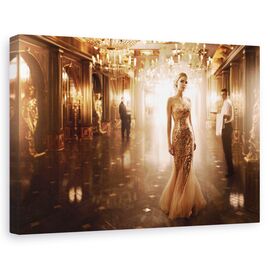 Tablou Canvas - Aur, Marime: 60 x 90 cm - - Roveli