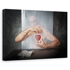 Tablou Canvas - Inima Abandonata, Marime: 60 x 90 cm - - Roveli