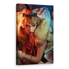 Tablou Canvas - Reflectie Iarna, Marime: 60 x 90 cm - - Roveli