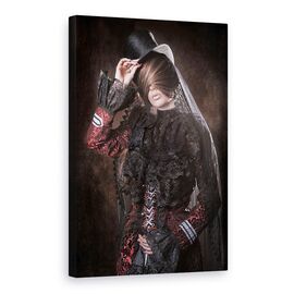 Tablou Canvas - Fata Misterioasa, Marime: 60 x 90 cm - - Roveli