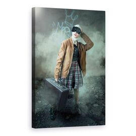 Tablou Canvas - Toate Bagajele Mele Sunt Impachetate, Sunt Gata De Plecare, Marime: 60 x 90 cm - - Roveli