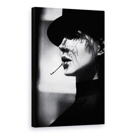 Tablou Canvas - Doamna In Negru, Marime: 60 x 90 cm - - Roveli