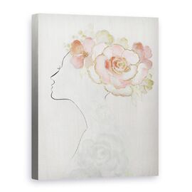 Tablou canvas - Barbat, Femeie, Abstract, Flori, Pictura - - Roveli