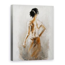 Tablou canvas - Oameni, Femeie, Baie, Pictura, Marime: 75 x 100 cm - - Roveli