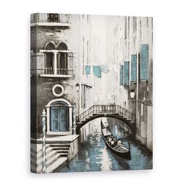 Tablou canvas - Oras, Venetia, Gondole, Pictura, Marime: 75 x 100 cm - - Roveli
