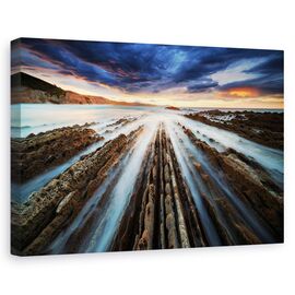 Tablou Canvas - Zumaia Flysch - - Roveli