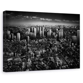 Tablou Canvas - Plimbare In Shinjuku, Marime: 60 x 90 cm - - Roveli