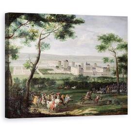 Tablou Canvas - Adam Frans van der Meulen - Vedere la Chateau de Vincennes - - Roveli