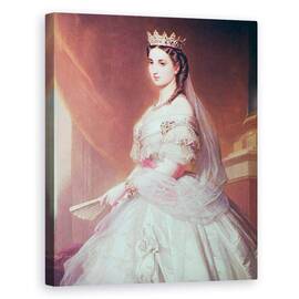 Tablou Canvas - Albert Gräfle - Portret De Charlotte De Saxa-Cobourg-Gotha 1840-1927 Printesa a Belgiei si imparateasa Mexicului - - Roveli