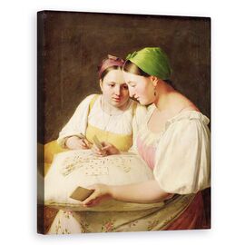 Tablou Canvas - Aleksei Gavrilovich Venetsianov - Fortune-Telling - - Roveli