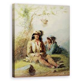 Tablou Canvas - Alfred Jacob Miller - Trappers - - Roveli