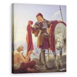 Tablou Canvas - Alfred Rethel - Sfantul Martin si cersetorul - - Roveli