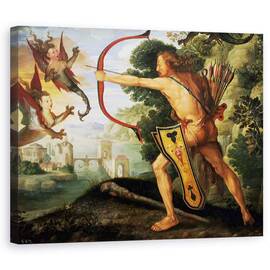 Tablou Canvas - Albrecht Durer - Hercule si pasarile stymphalian - - Roveli
