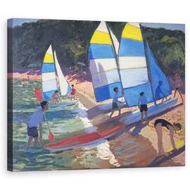 Tablou Canvas - Andrew Macara - Barci cu panze, sudul Frantei - - Roveli