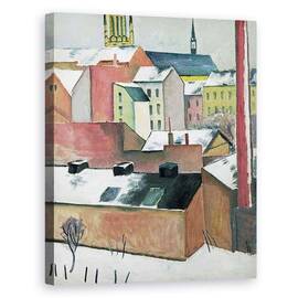 Tablou Canvas - August Macke - Biserica Sf. Maria din Bonn in zapada - - Roveli