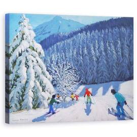 Tablou Canvas - Andrew Macara - Copaci acoperiti de zapada, La Clusaz, Franta, 2015 - - Roveli