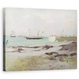 Tablou Canvas - Berthe Morisot - Intrarea in portul Boulogne - - Roveli