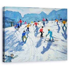 Tablou Canvas - Andrew Macara - Partia de schi Ocupat, Lofer - - Roveli