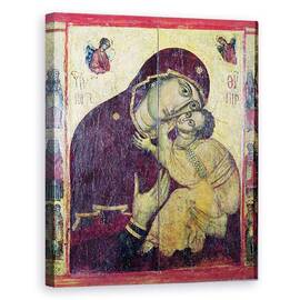 Tablou Canvas - Byzantine - Fecioara Eleousa, din Nessebar, Bulgaria - - Roveli