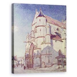 Tablou Canvas - Alfred Sisley - Biserica de la Moret - - Roveli