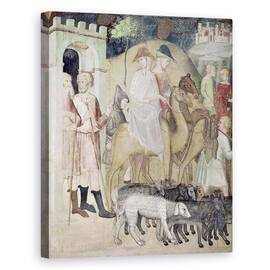 Tablou Canvas - also Manfredi de Battilori Bartolo di Fredi - Calatoria lui Avraam si Lot - - Roveli