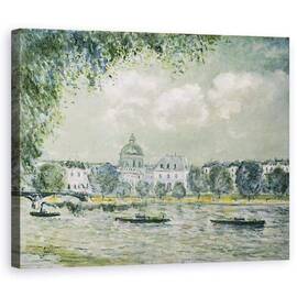 Tablou Canvas - Alfred Sisley - Peisaj de-a lungul Senei cu Institutul de France si Pont des Arts - - Roveli