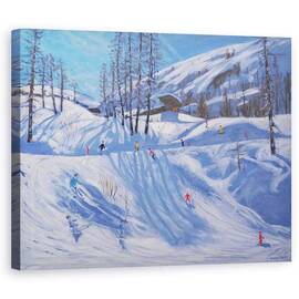 Tablou Canvas - Andrew Macara - Statie de schi, Tignes - - Roveli