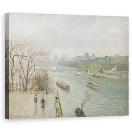 Tablou Canvas - Camille Pissarro - Luvru, Dupa-amiaza, Vremea ploioasa - - Roveli