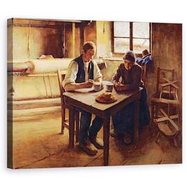 Tablou Canvas - Andre Collin - Oameni saraci - - Roveli